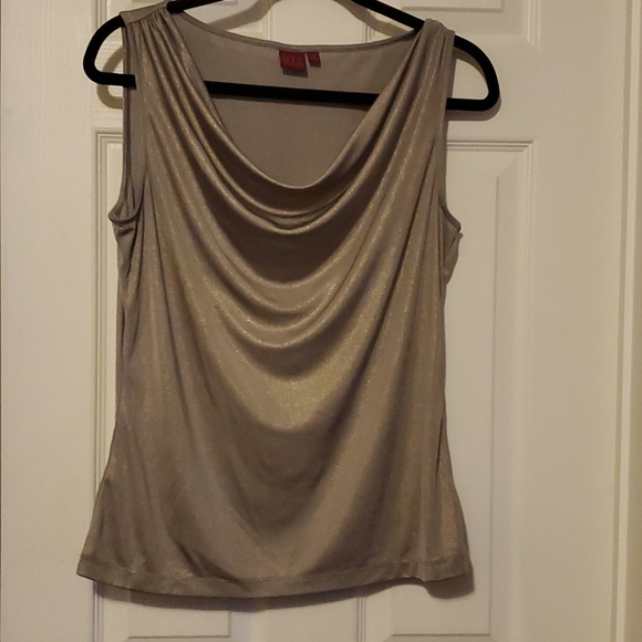 212 Collection Tops - 212 Collection Silvery gold cami size M
